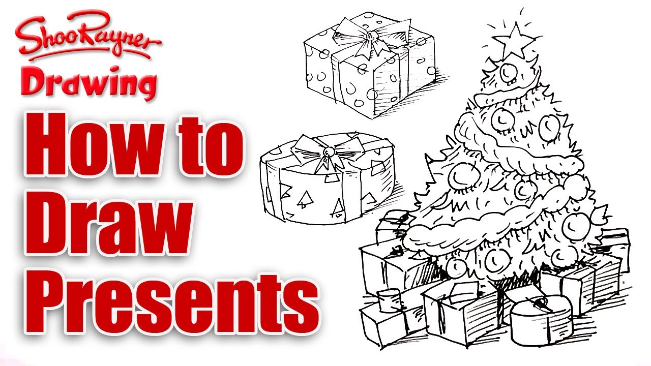 1280x720 How To Draw Christmas Presents
