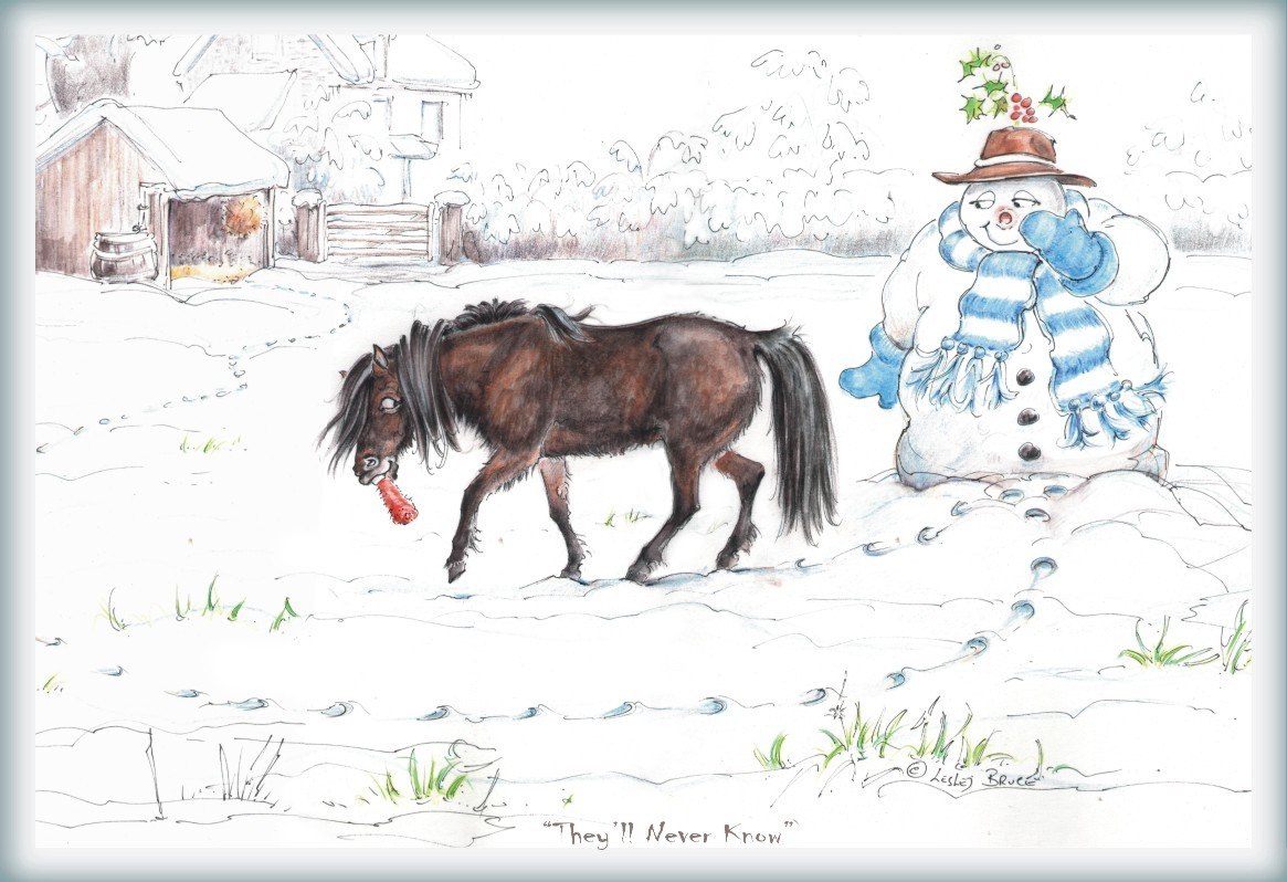 1165x798 Christmas Horse Cards