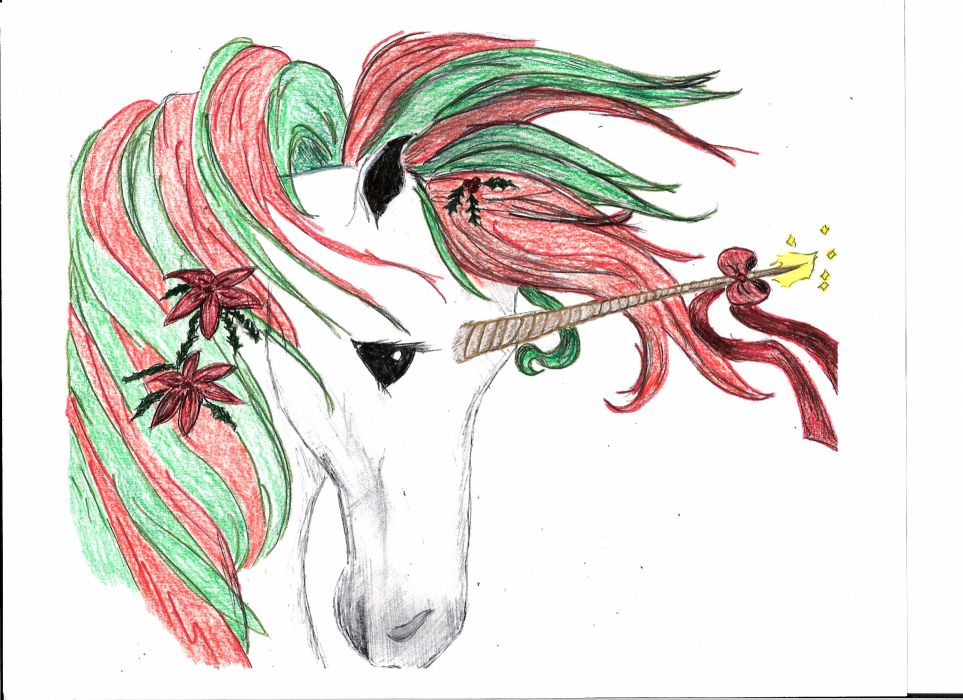 963x700 Unicorn Horse Magical Animal Christmas V Wallpaper 2338x1700