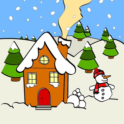 500x500 Christmas House Online Games