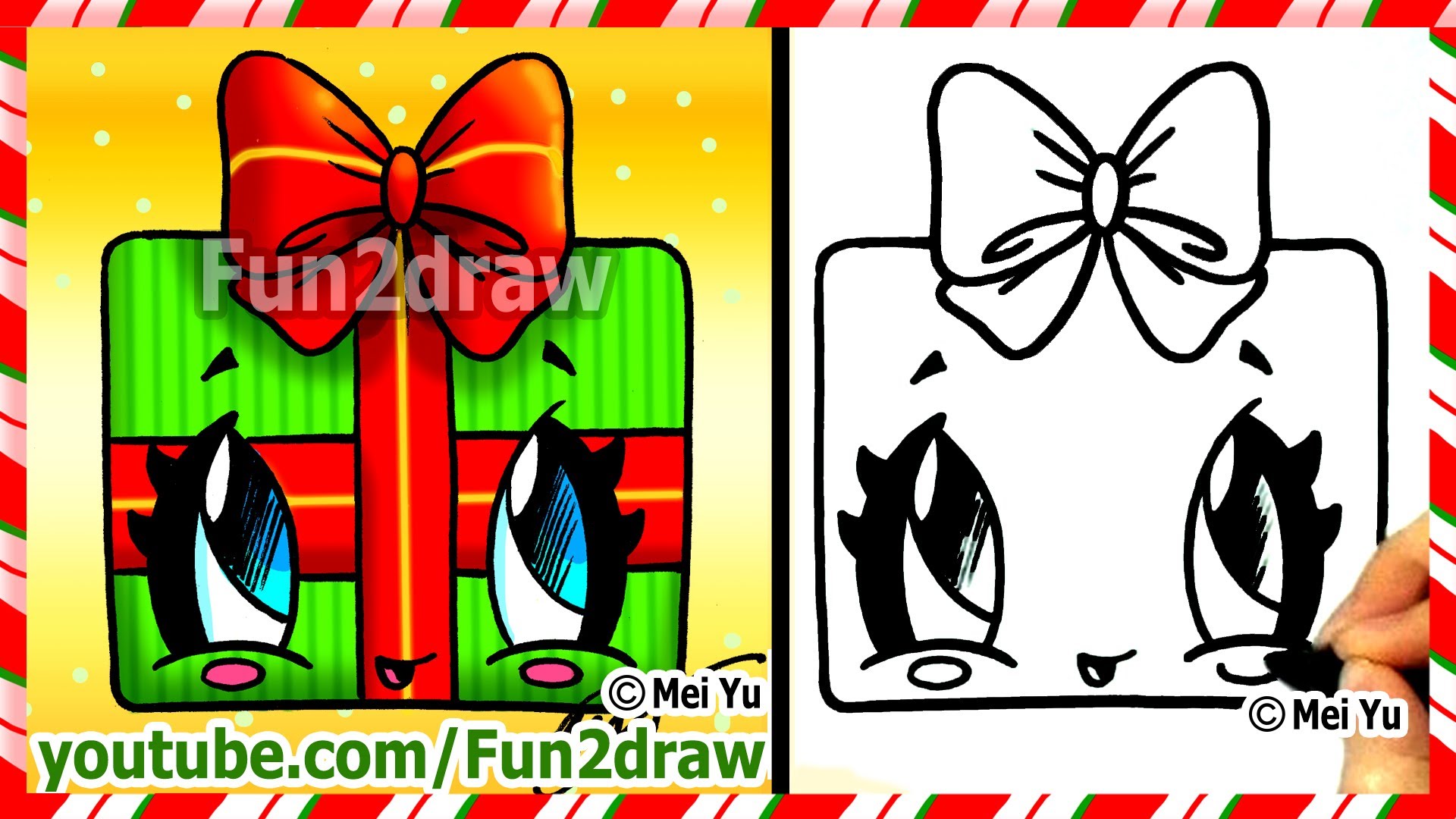 1920x1080 How To Draw Christmas Presents