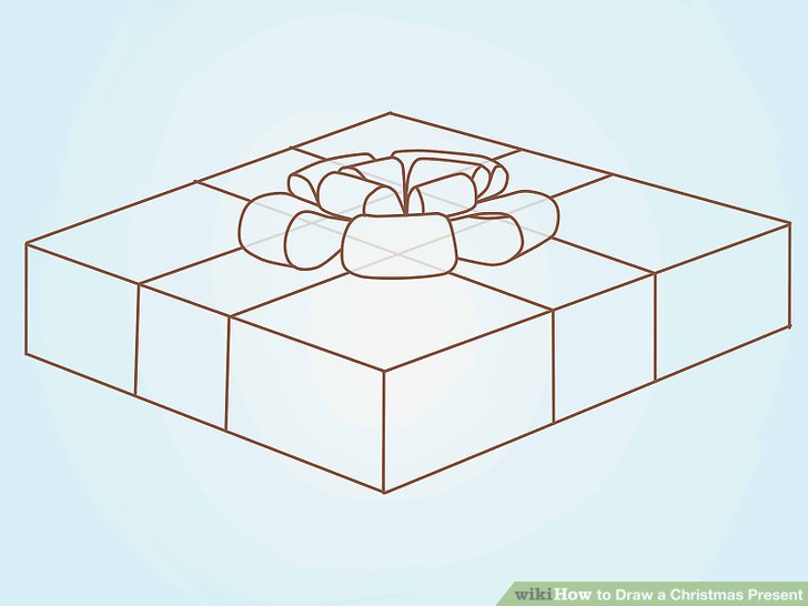 728x546 How To Draw A Christmas Present 6 Steps (With Pictures)