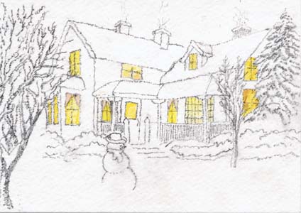 424x300 Whidbey Island Sketchers Christmas Cards From Our Secret Buddies