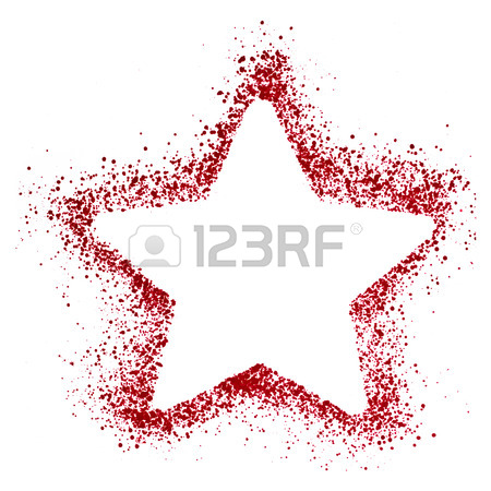 450x450 Christmas Star Isolated On White Paper Background Stock Photo