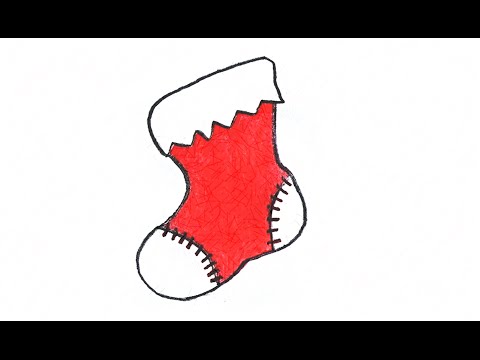 480x360 How To Draw A Christmas Stocking (Ornament)