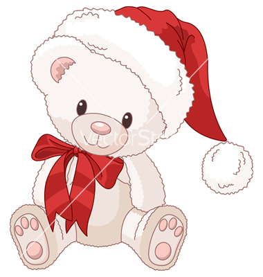 380x400 14 Christmas Teddy Bear Vector Graphics Images