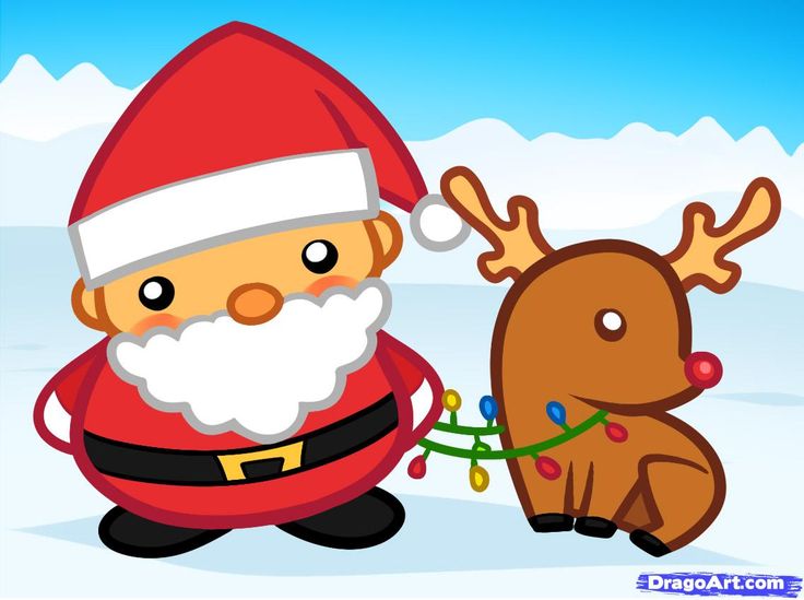 736x549 Chibi Rudolph Drawing Merry Christmas Amp Happy New Year Arts