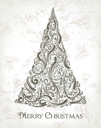 340x430 Abstract Christmas Tree Free Vector Download (22,113 Free Vector