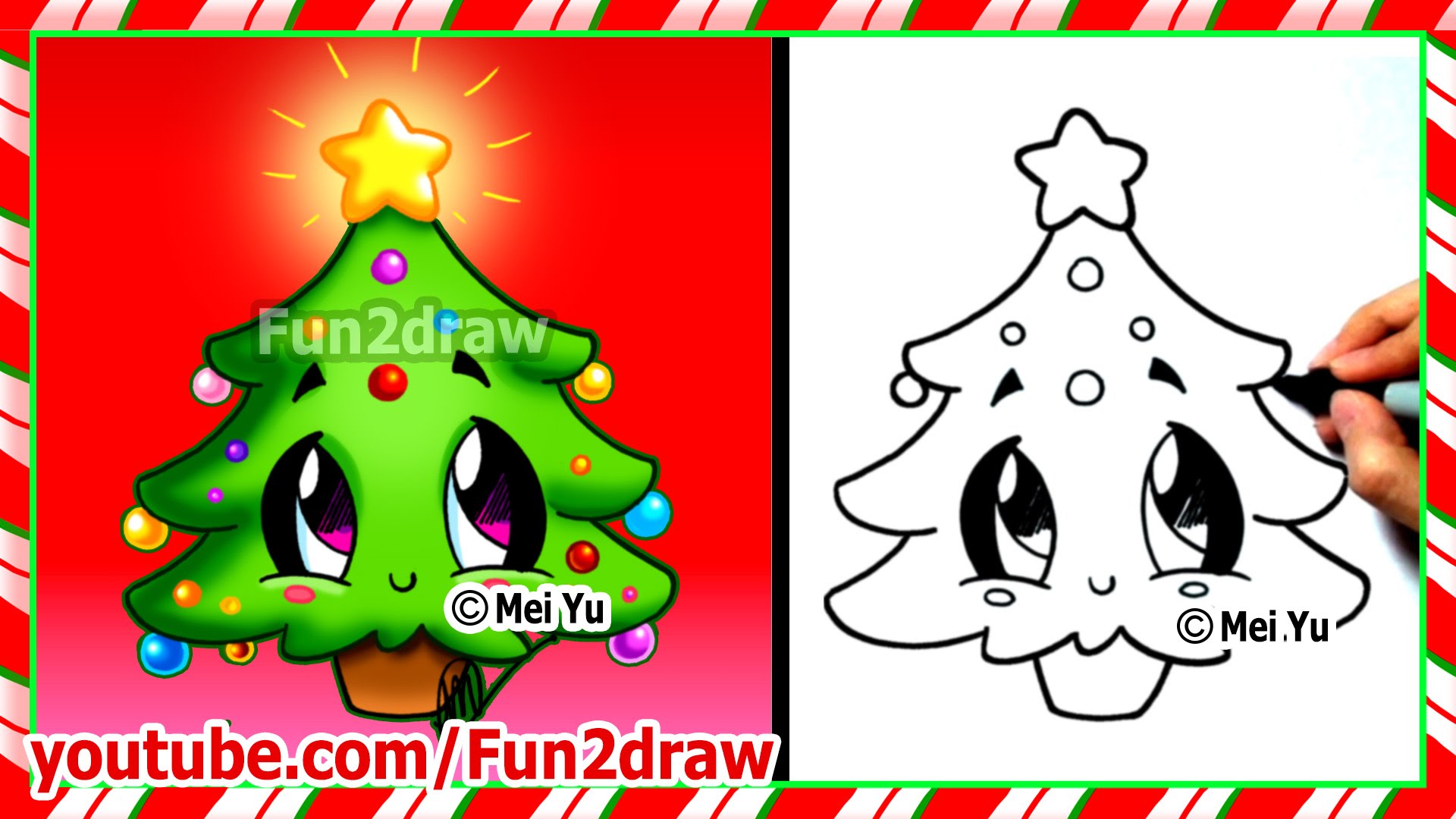 1920x1080 Easy Drawings How To Draw Christmas Tree Cute Stuff Things Top