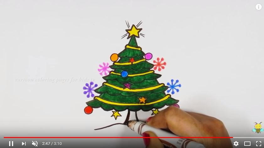 Christmas Tree Drawing For Coloring at GetDrawings | Free download