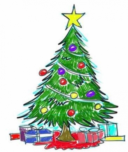 438x520 Realistic Christmas Tree Drawing 1000 Ideas About Realistic
