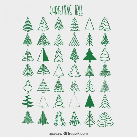 564x564 Use As Colouring Guide For Xmas Tree Punch, Instead Of Stamping