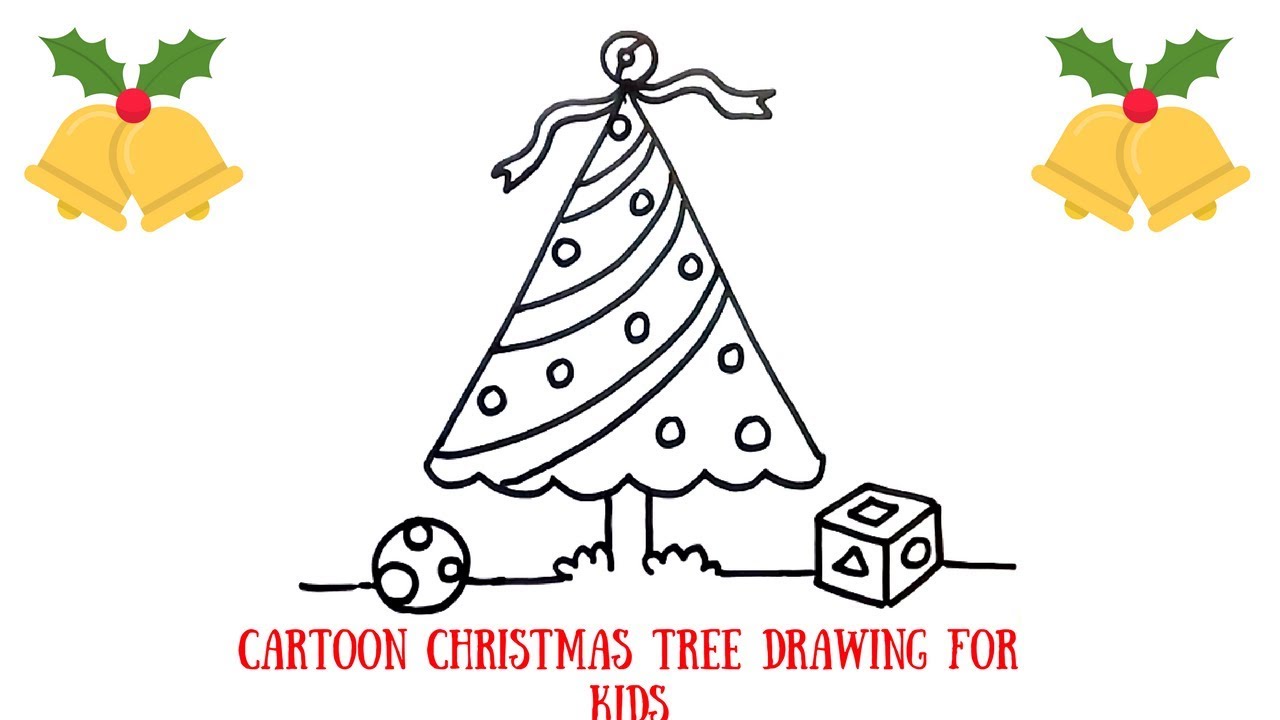 1280x720 How To Draw A Christmas Tree Simple Drawing Tutorial For Beginners