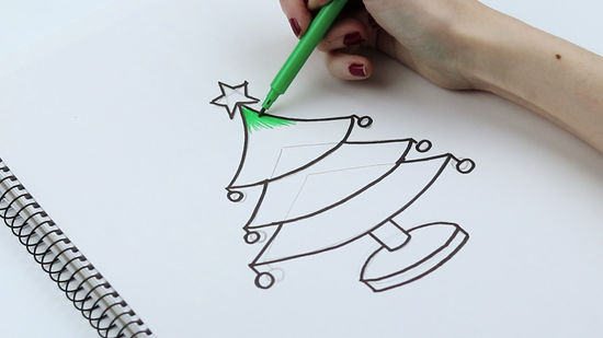 550x309 How To Draw Christmas Trees (With Pictures)