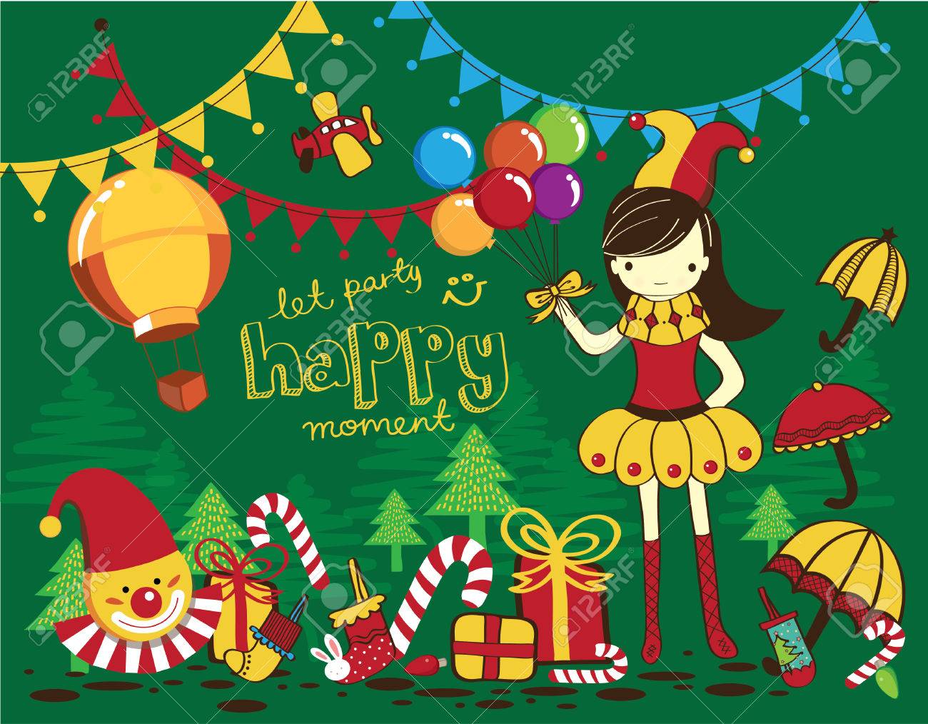 1300x1014 Colorful Christmas Drawing Of Clown Royalty Free Cliparts, Vectors