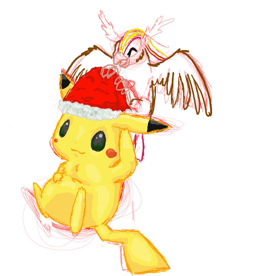 875x913 Pokemon Christmas Drawing Wip By Xwolftriggerx