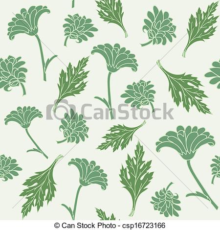 450x470 Seamless Pattern Chrysanthemums. Seamless Pattern