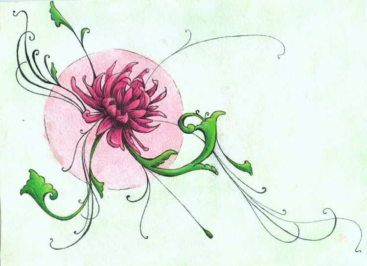 750x543 Chrysanthemum By Falleninterlude On Doodleampdrawing