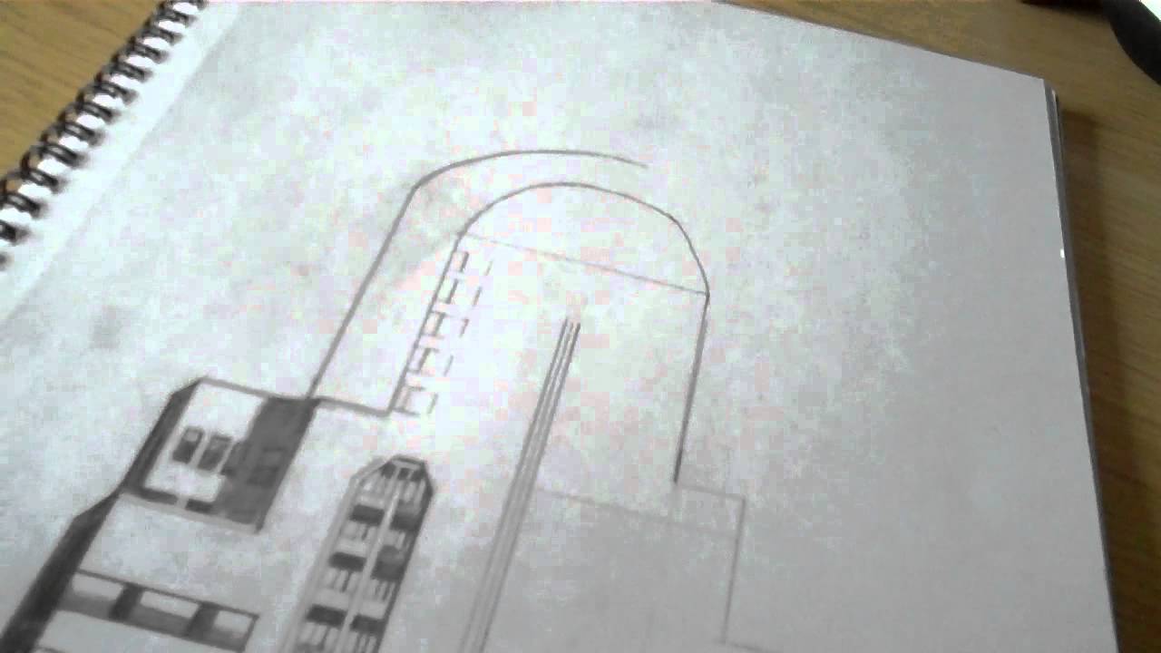 1280x720 My Chrysler Building Drawing Part1
