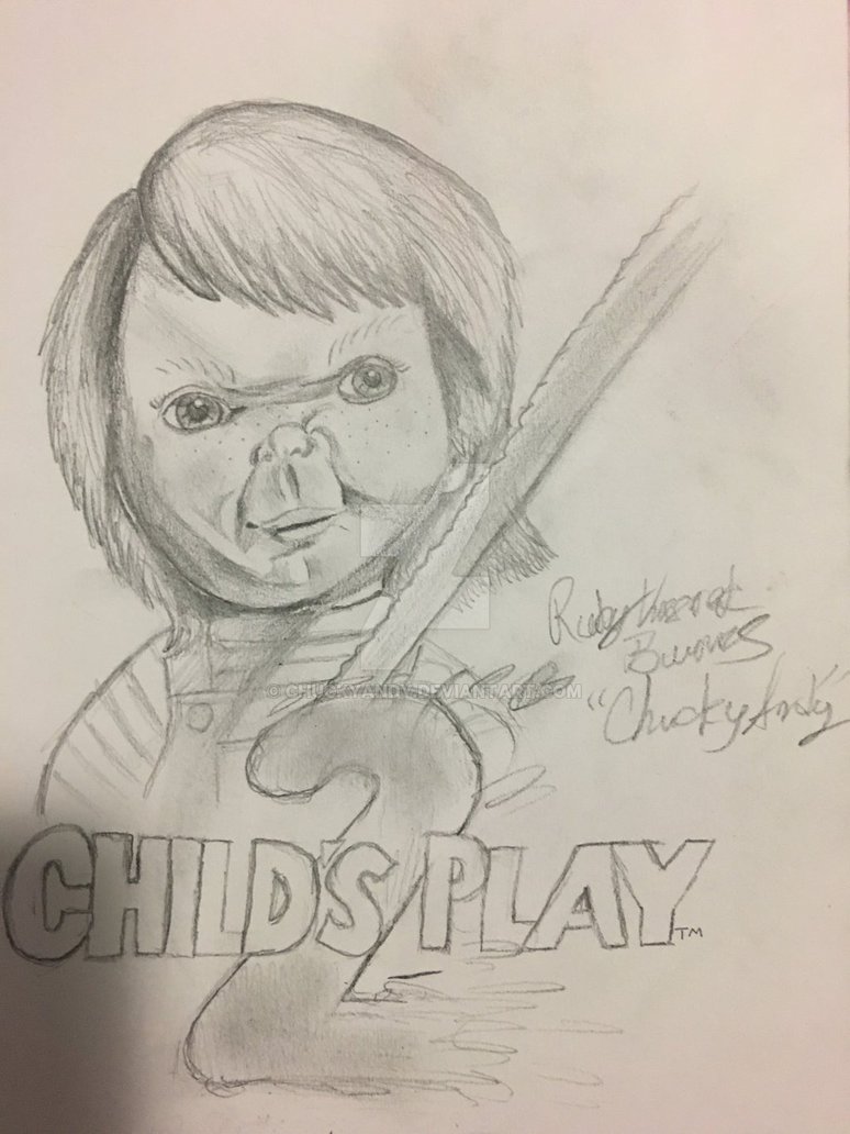 774x1032 Chucky Drawing By Chuckyandy