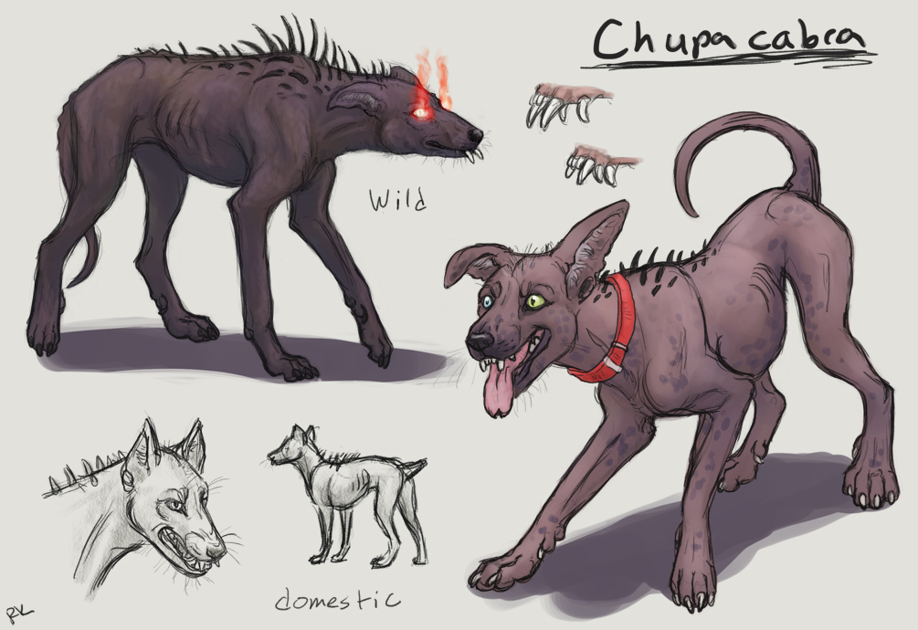 1005x690 Wild And Domestic Chupacabra By Trublueart