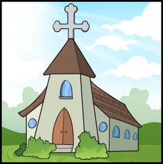 236x238 Drawing A Cartoon Church Churches, Cartoon And Drawings