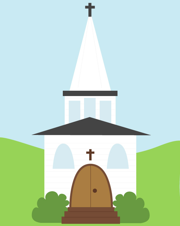 576x720 New Custom Drawing Church Calobee Doodles