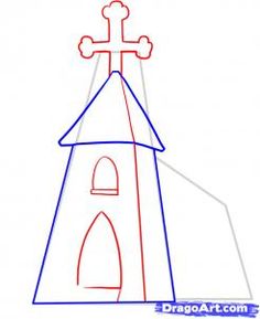 236x289 How To Draw A Church Step By Step Simple Easy Tutorial