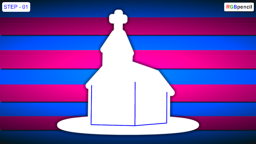 845x475 How To Draw Church For Kids Draw Church Step By Step Church