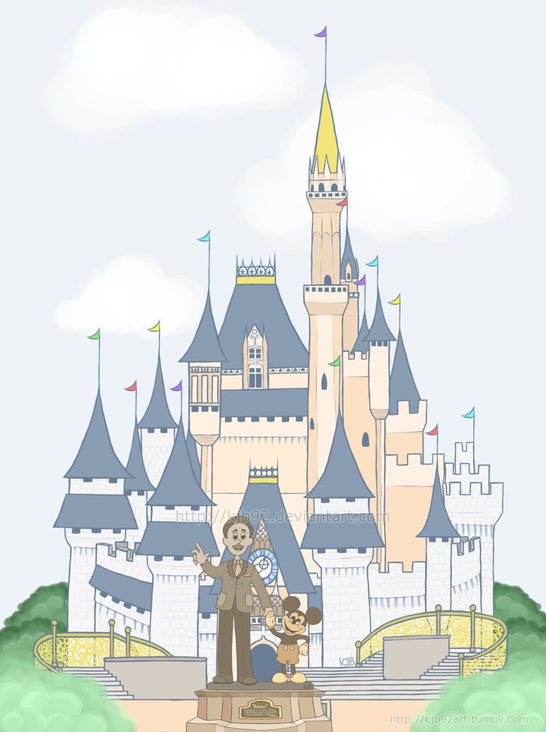 772x1035 Florida Cinderella's Castle Doodle