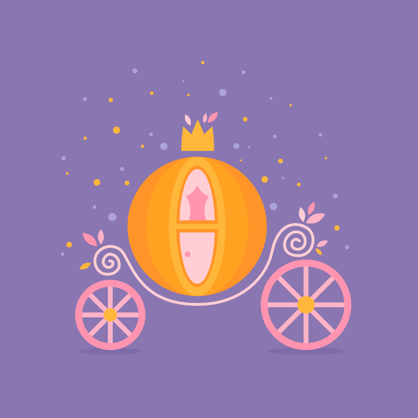 850x850 How To Create Cinderella's Pumpkin Carriage In Affinity Designer