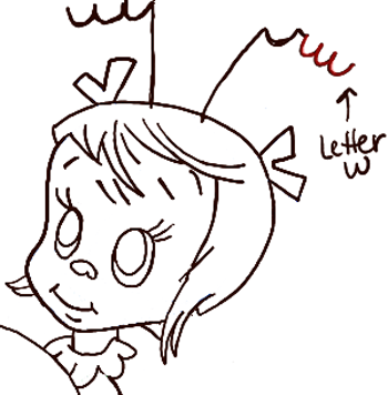 350x356 How To Draw Cindy Lou Who From How The Grinch Stole Christmas