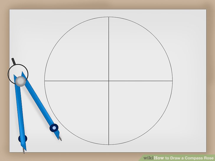 728x546 How To Draw A Compass Rose 12 Steps (With Pictures)