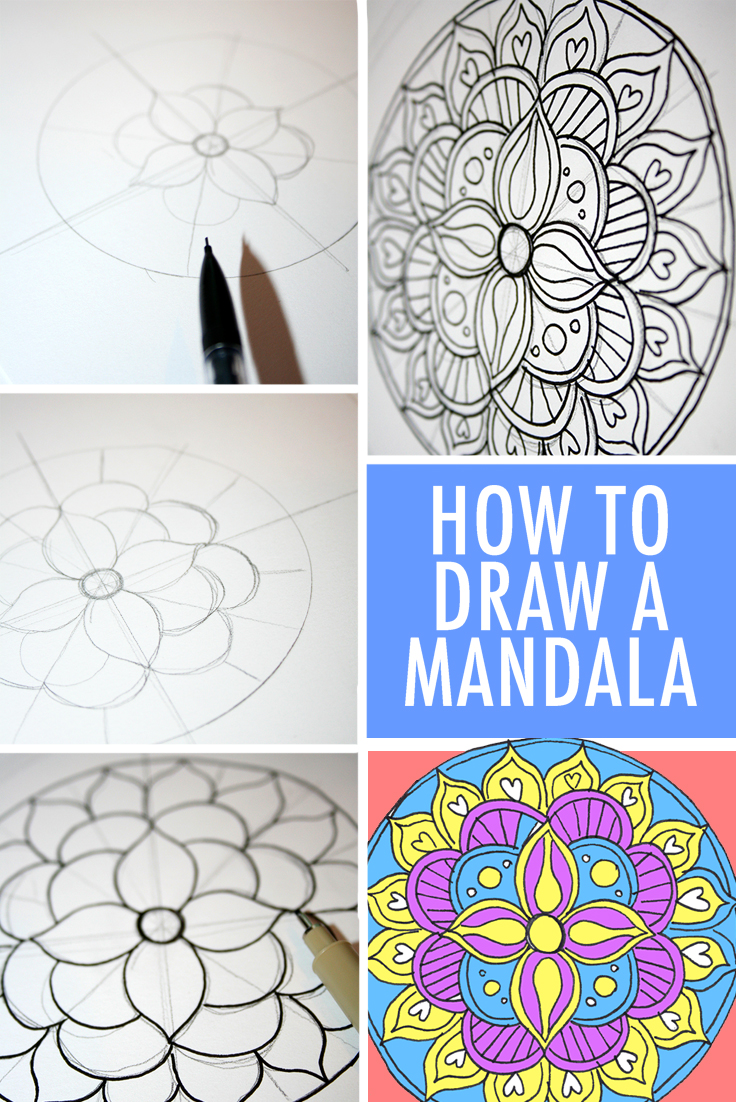 736x1102 How To Draw A Mandala (With Free Coloring Pages!)