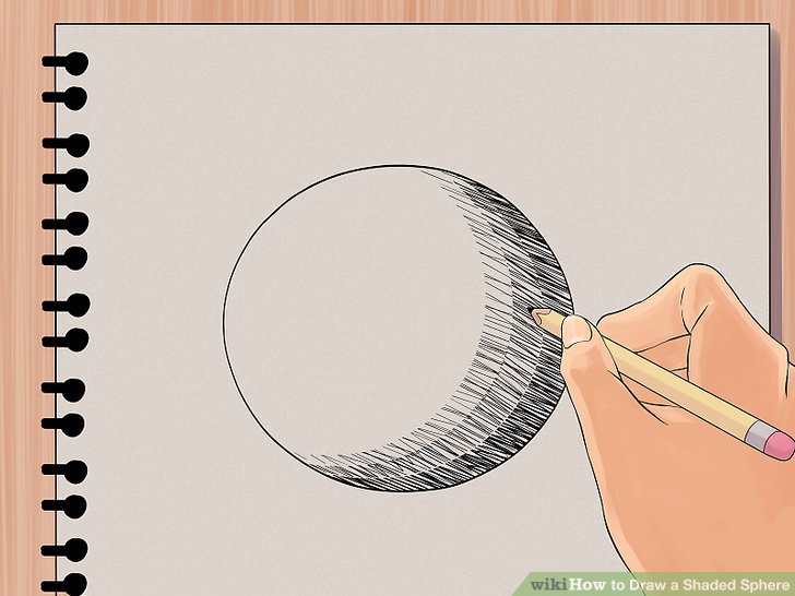 728x546 How To Draw A Shaded Sphere 5 Steps (With Pictures)