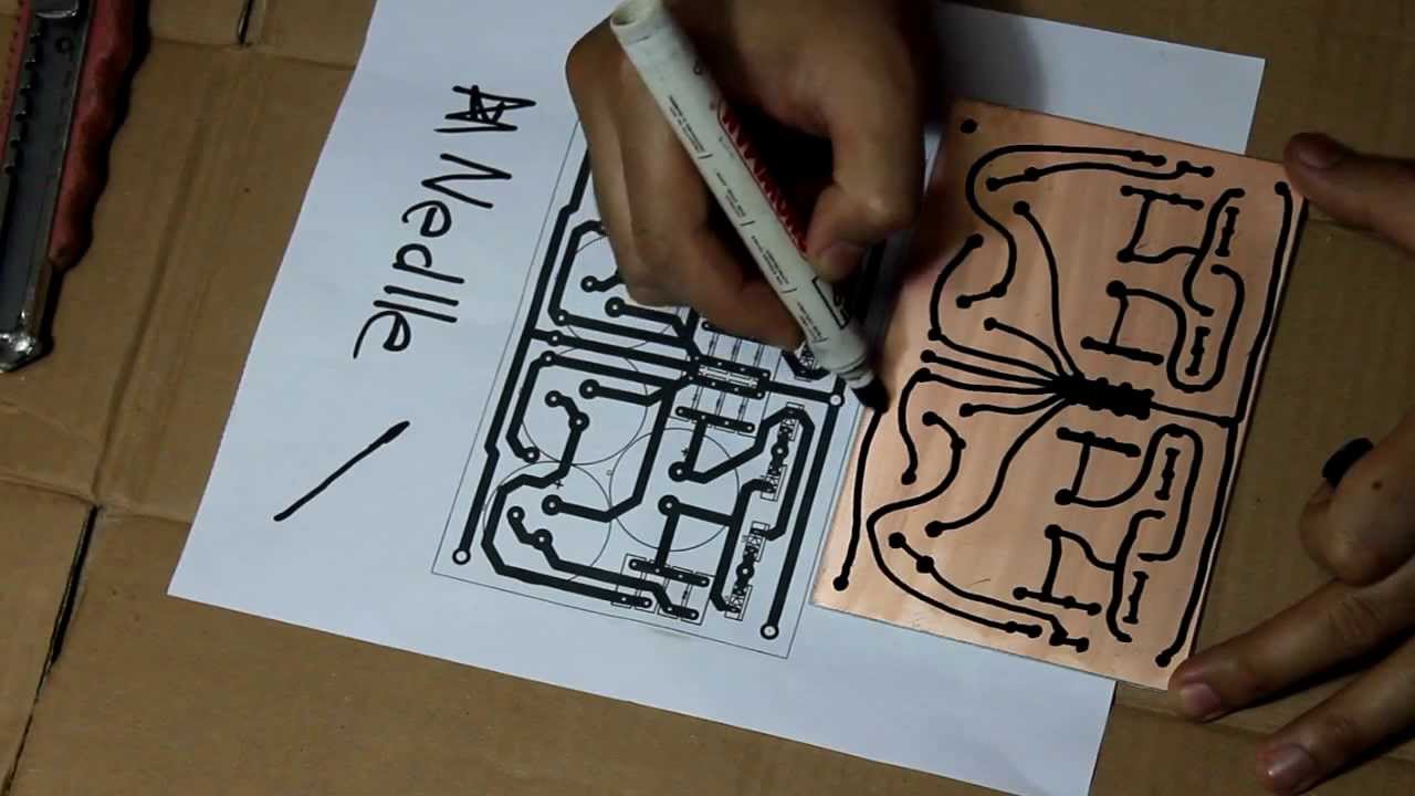 1280x720 Hand Drawing Pcb