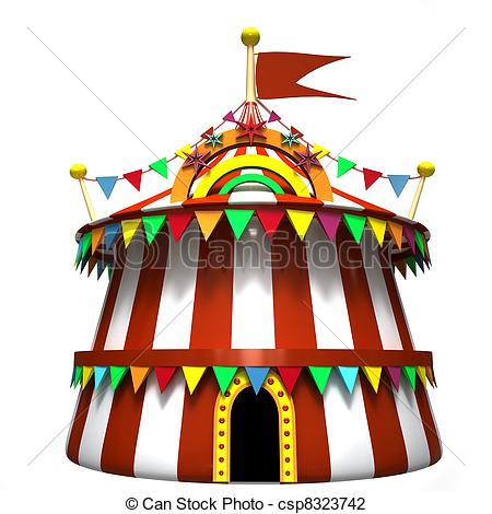 450x470 Circus Tent On A White Background Clip Art