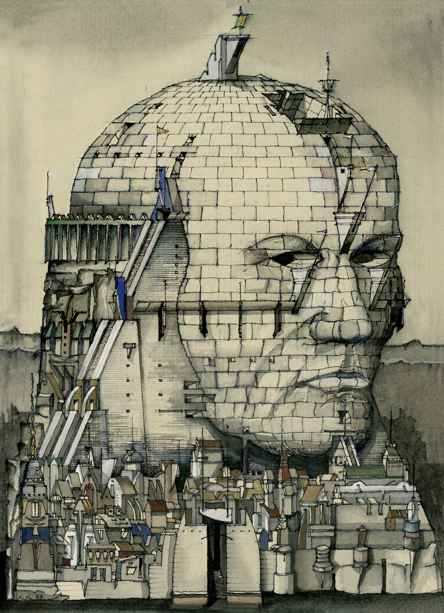 900x1242 Invisibile Cities Calvino Paul Haigh Drawings