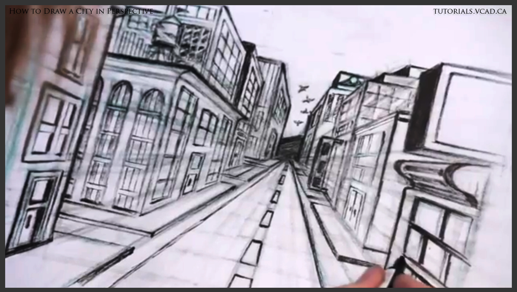 1700x960 Learn To Draw A City In One Point Perspective Learn How To Draw Free