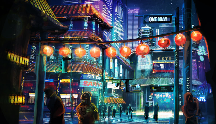 900x517 Night City Lights By Sebastiankowoll