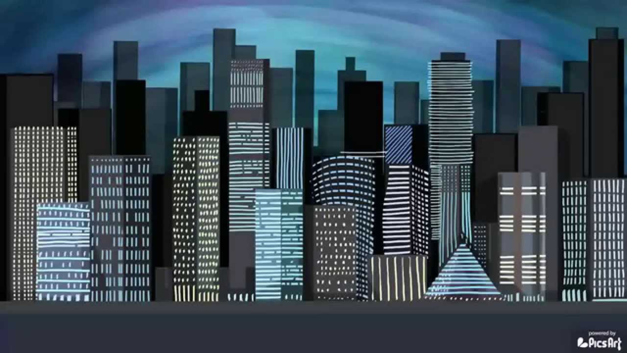 1280x720 How To Draw A Cityscape With Picsart, Time Lapse Video