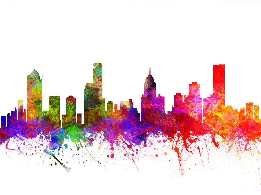 900x675 Melbourne Australia Cityscape 02 Drawing By Aged Pixel