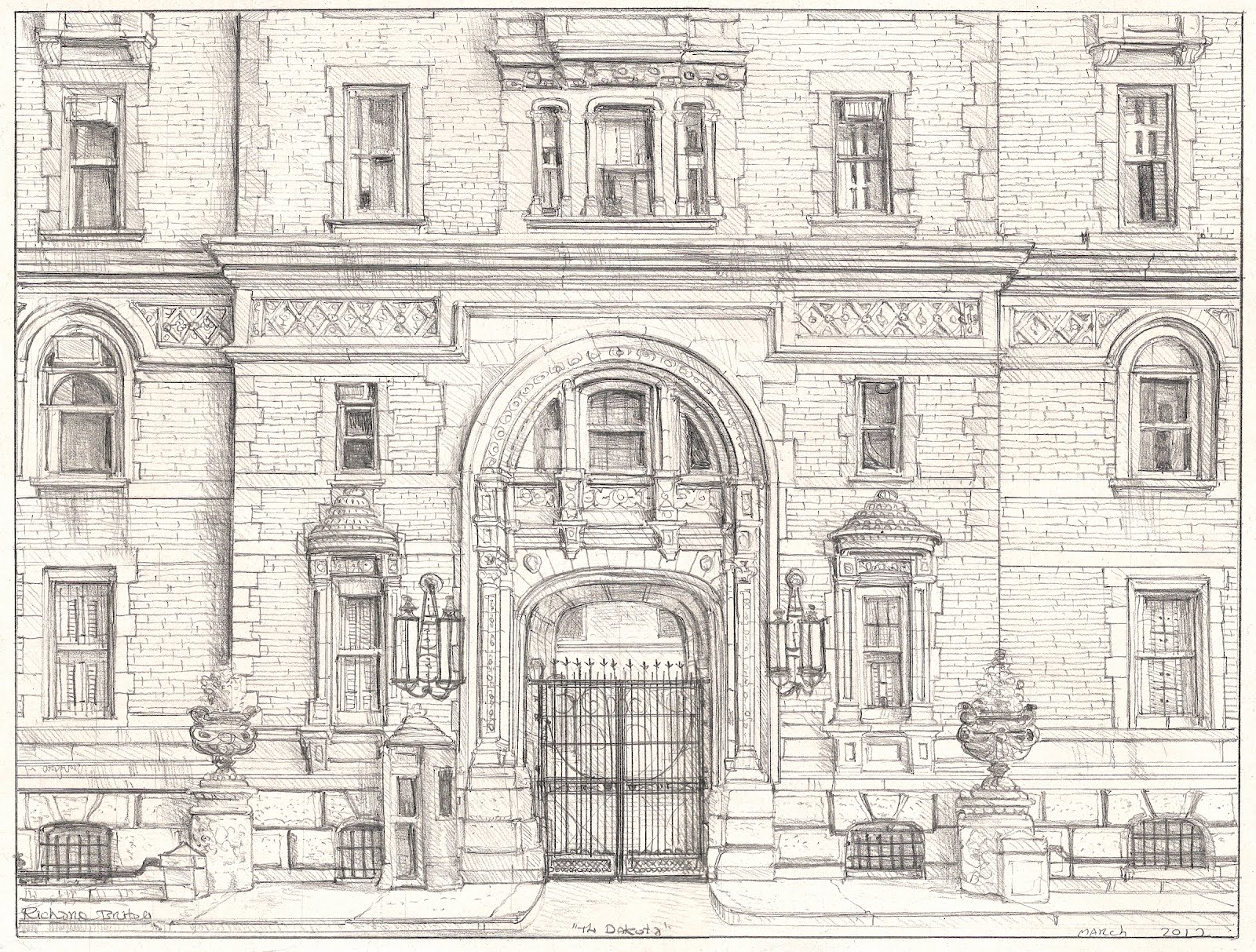 1600x1213 Richard Britell Image + Text The Dakota, 72nd Street, New York City