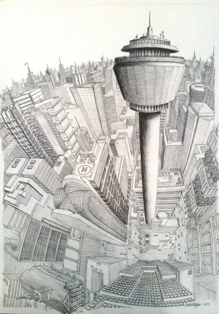 746x1072 Cityscape Perspective By Tomholliday