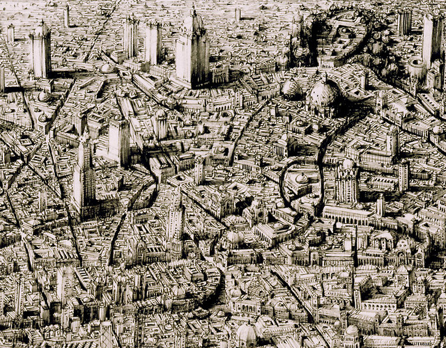 640x500 Hand Drawn Cityscapes