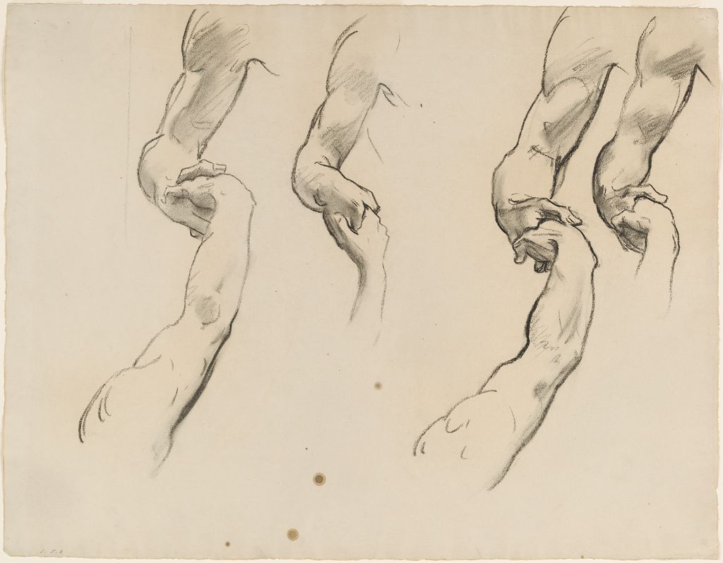 1024x797 Sargent. Study Of Clasped Hands, For Heaven, Boston Public