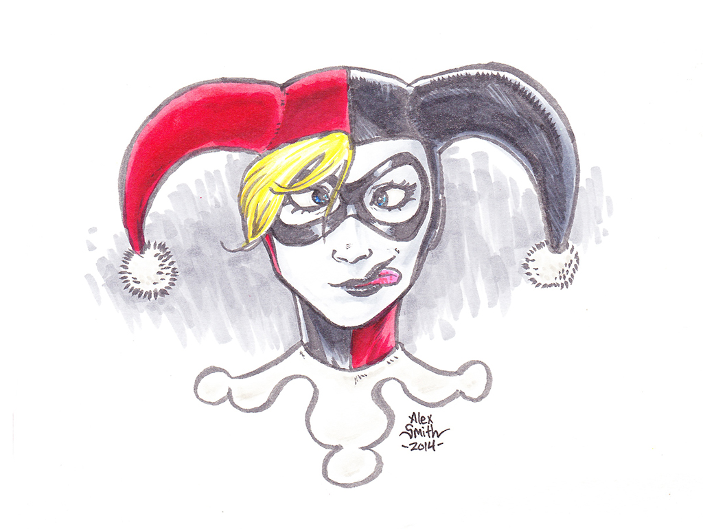 1024x770 Harley Quinn Drawing Color
