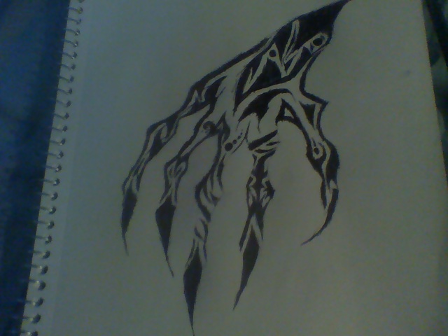 640x480 Tribal Dragon Claw By Sharpieman Tmj