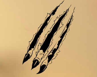 340x270 Claw Mark Sticker Etsy
