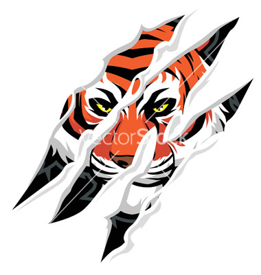 380x400 Tiger Claw Mark Vector 1264301
